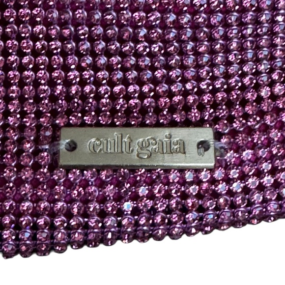 Cult Gaia Solene Mini Crystal Top Handle Bag in Rose Pink - Picture 7 of 13